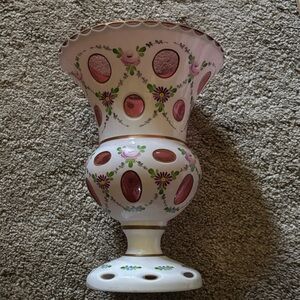 Czech bohemian Glass Vase